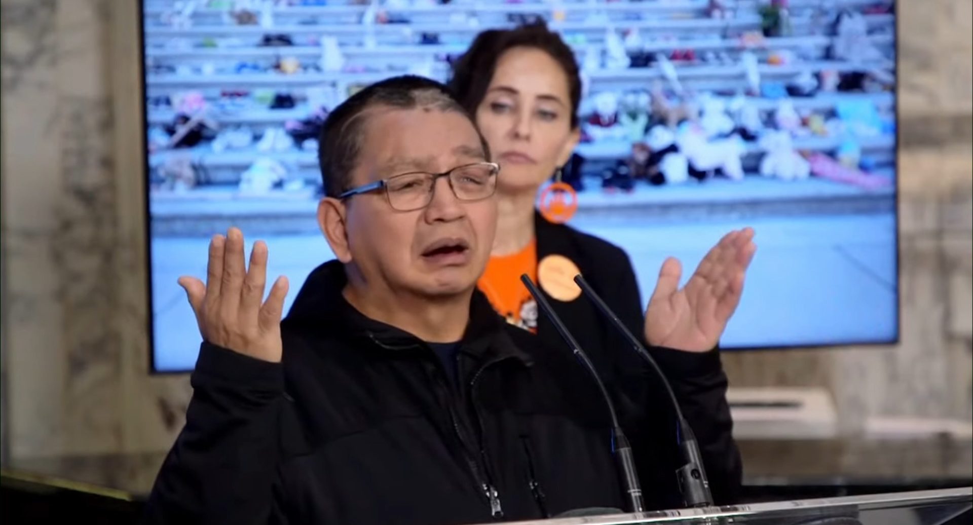 Cowichan Nation member Eddy Charlie, a Kuper Island Residential School Survivor, and Victoria Orange Shirt Day organizer, says he and fellow organizer Kristen Spray are honoured that the province decided to bring forward the national stat and make it a law. (CityNews)