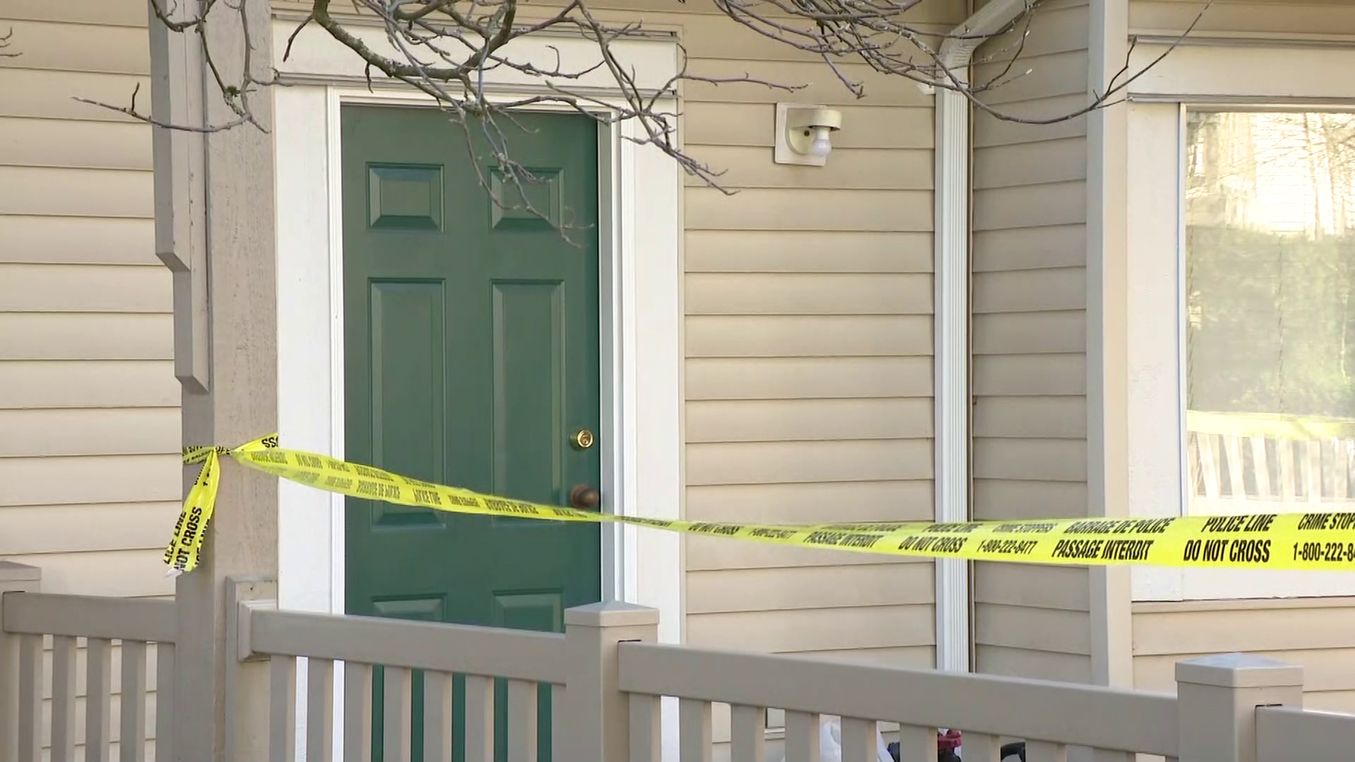 Police tape blocks a home in Richmond