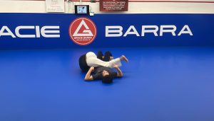 two women practicing self defence moves