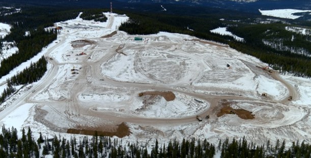 a project site of a gold mine that is set to go up