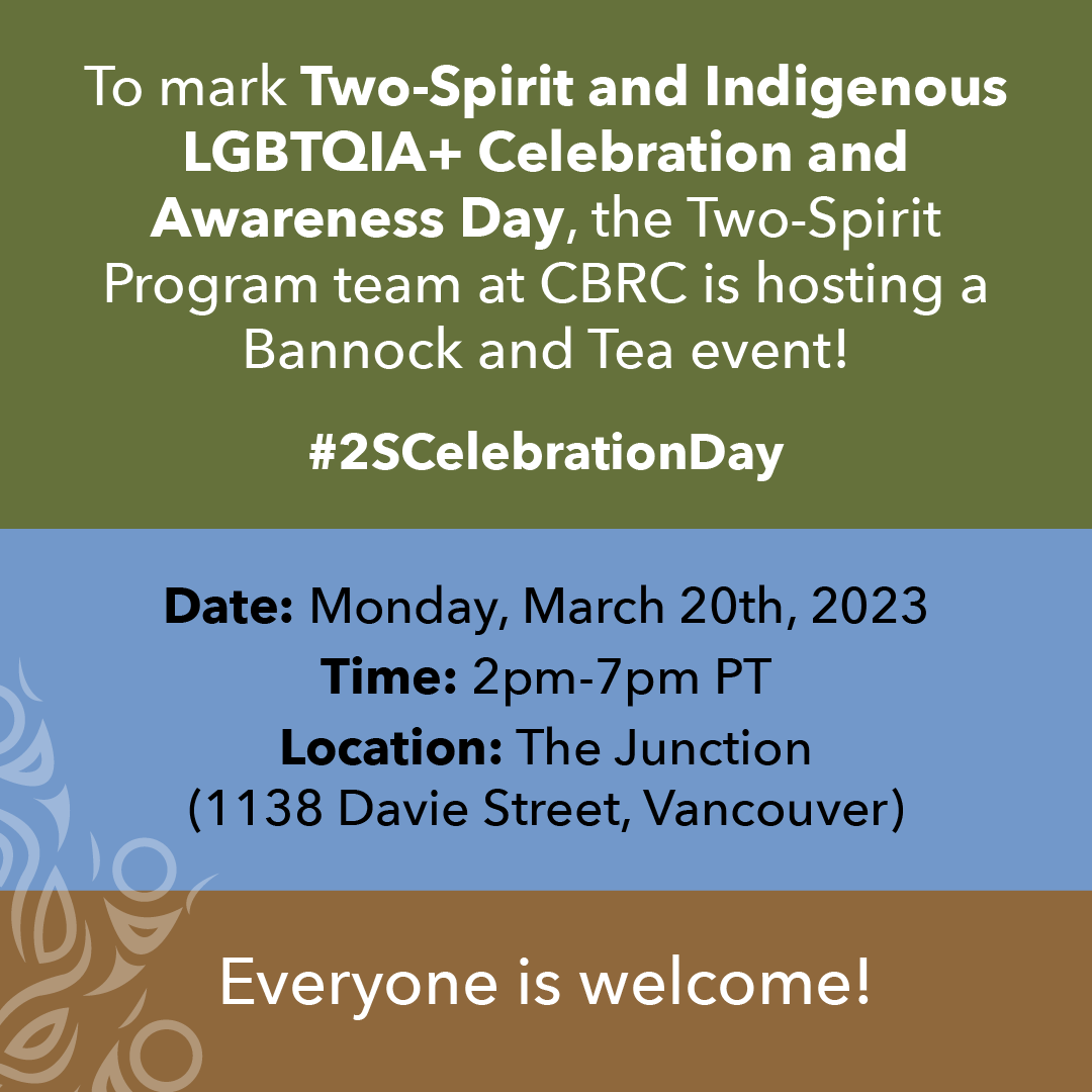 Information on a Two-Spirit Day event in Vancouver.