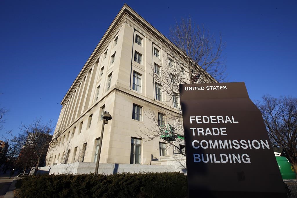 FILE - The Federal Trade Commission building in Washington is pictured on Jan. 28, 2015. The online counseling service BetterHelp has agreed to return $7.8 million to customers to settle with the FTC for sharing health data it had promised to keep private — including information about mental health challenges — with companies including Facebook and Snapchat. The proposed FTC order announced Thursday, March 2, 2023, also limits how the California-based company may share consumer data in the future. (AP Photo/Alex Brandon, File)