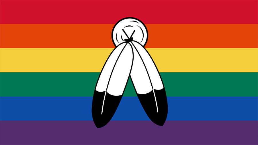 The two spirit pride flag