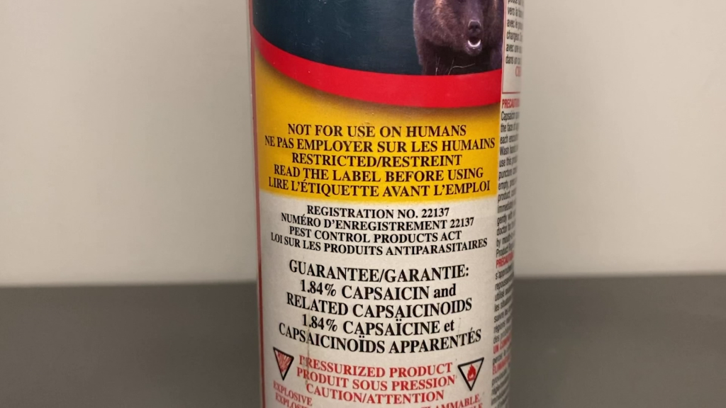 A can of bear spray