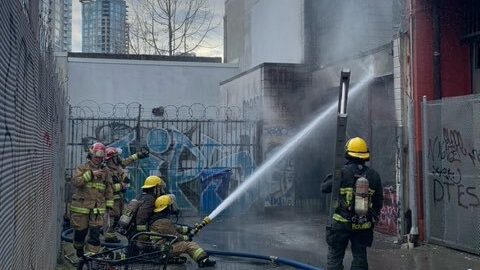 Assistant Fire Chief Ken Gemmil says crews were called to the Chinese Cultural Centre after reports of fire and smoke coming from the back of the building Sunday, March 26, 2023