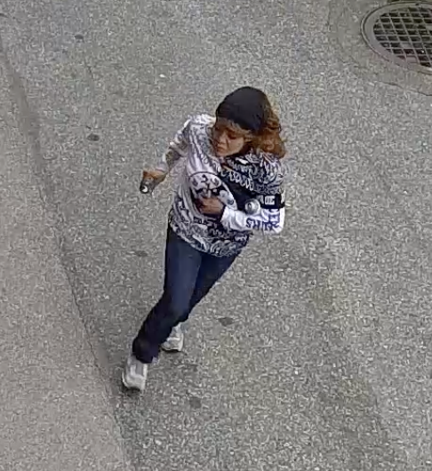 Vancouver police are releasing a photo of a suspected arsonist wanted in relation to a fire in Vancouver's Chinatown Sunday. (Vancouver Police Department)