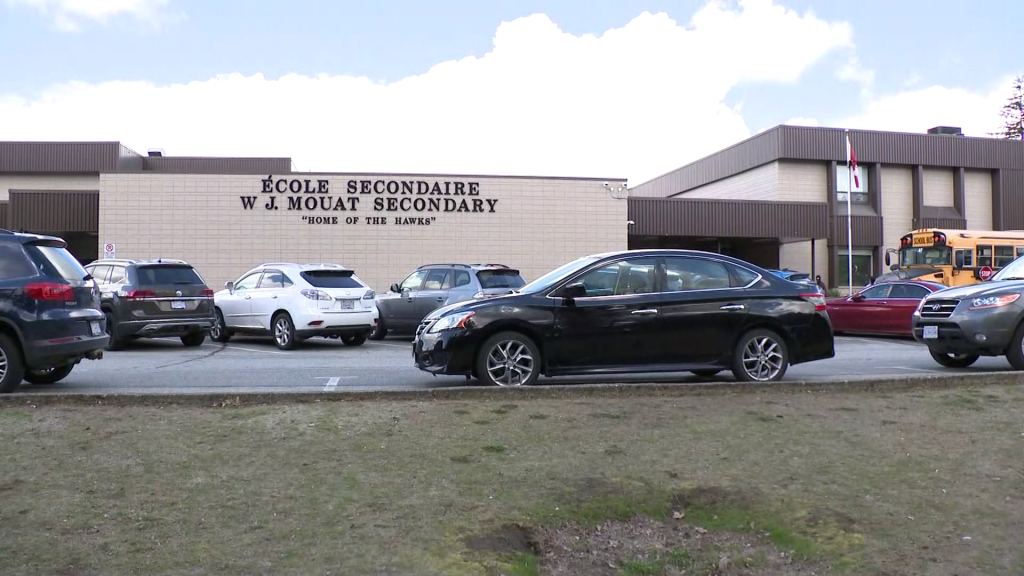 The exterior of W J. Mouat Secondary