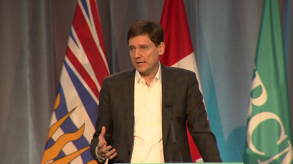 B.C. Premier David Eby at a housing summit in Vancouver