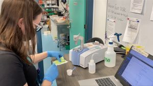 a person working at the get your drugs tested organization in vancouver: Although Get Your Drugs Tested in Vancouver says fentanyl continues to be the most common substance they find when testing drugs obtained on the streets, there has also been an increase in Xylazine showing up in their testing.