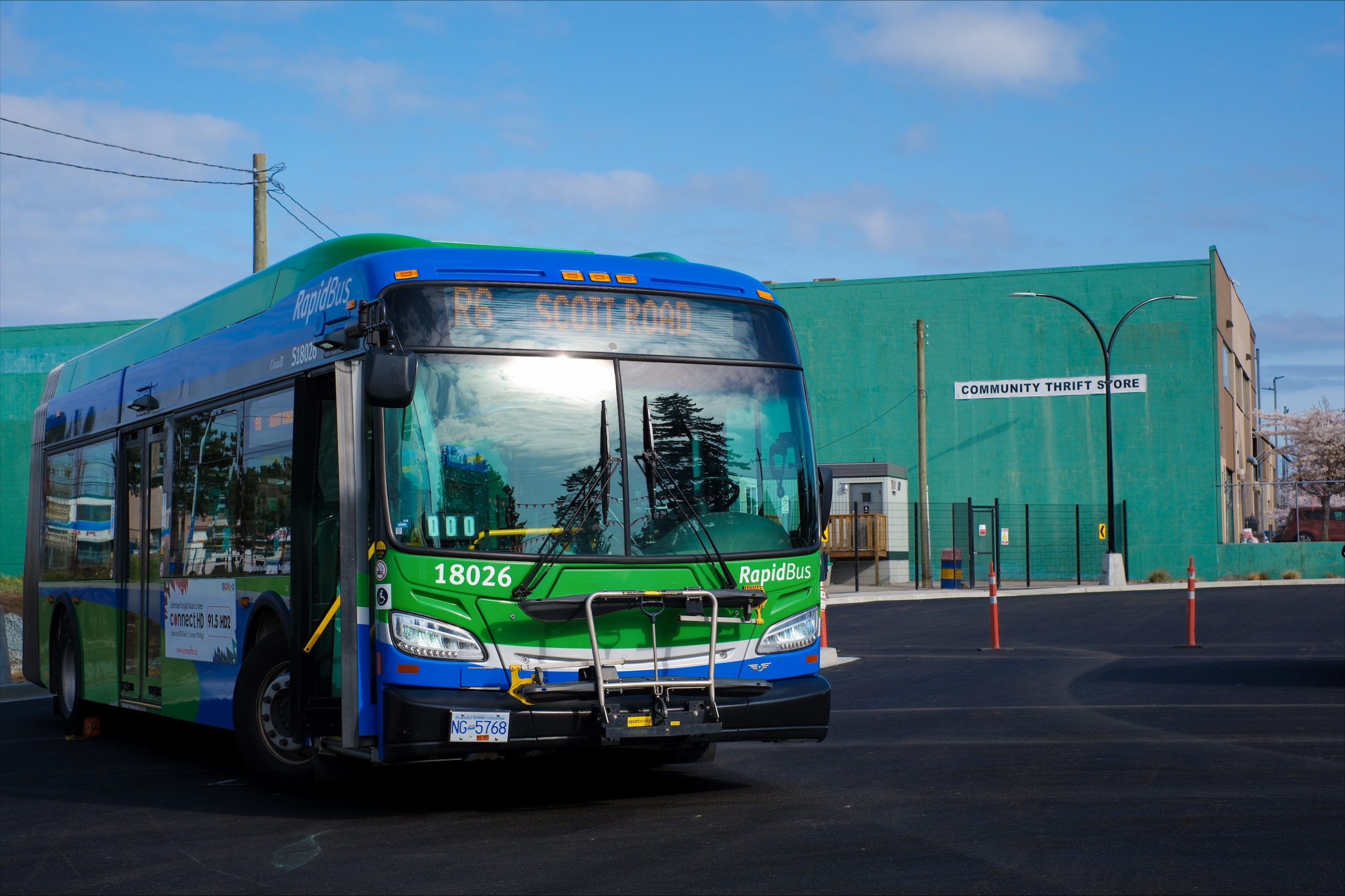 The new R6 RapidBus route between Surrey and Delta is slated to be in service next year. (TransLink)