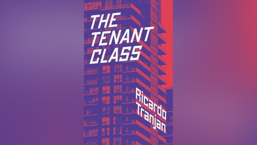 the cover of the book the tenant class shows a skyscraper building