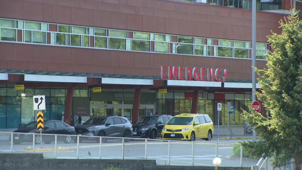 Exterior view of Surrey Memorial Hospital