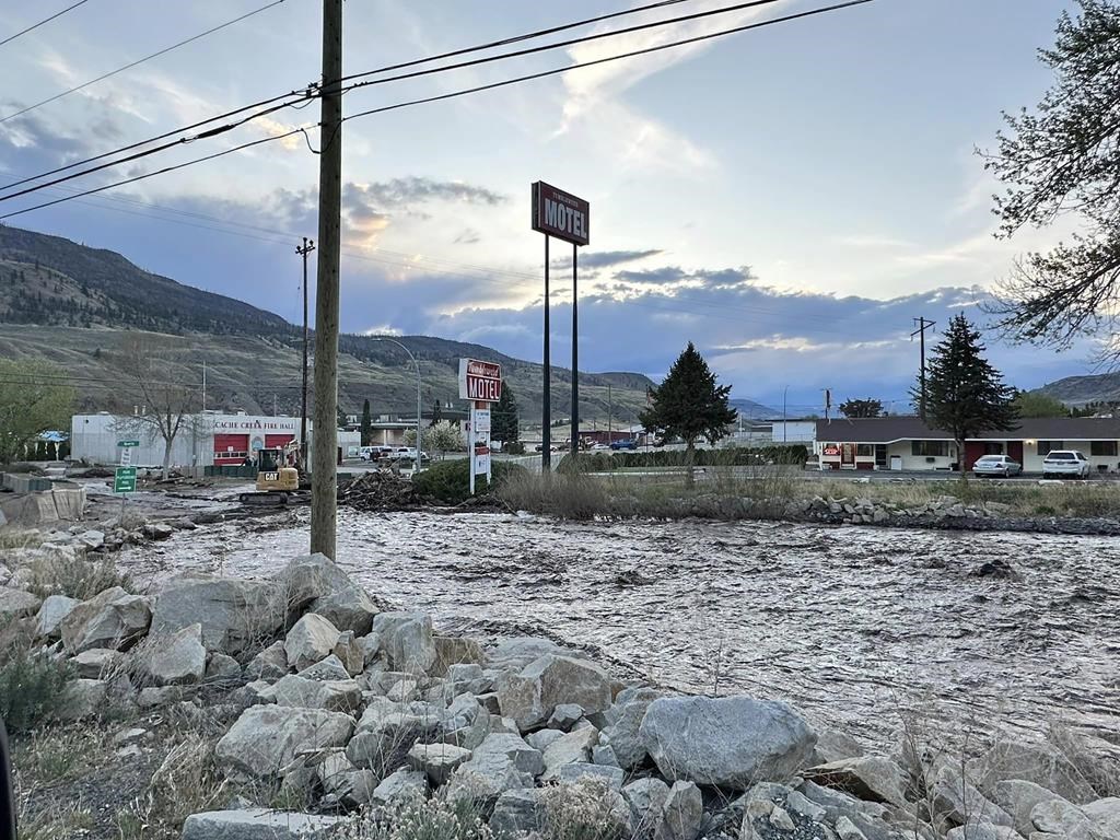 The village of Cache Creek, shown in a handout photo, about 80 kilometres east of Kamloops, is maintaining a state of local emergency due to the risk of flooding. THE CANADIAN PRESS/HO-Sheila Olson