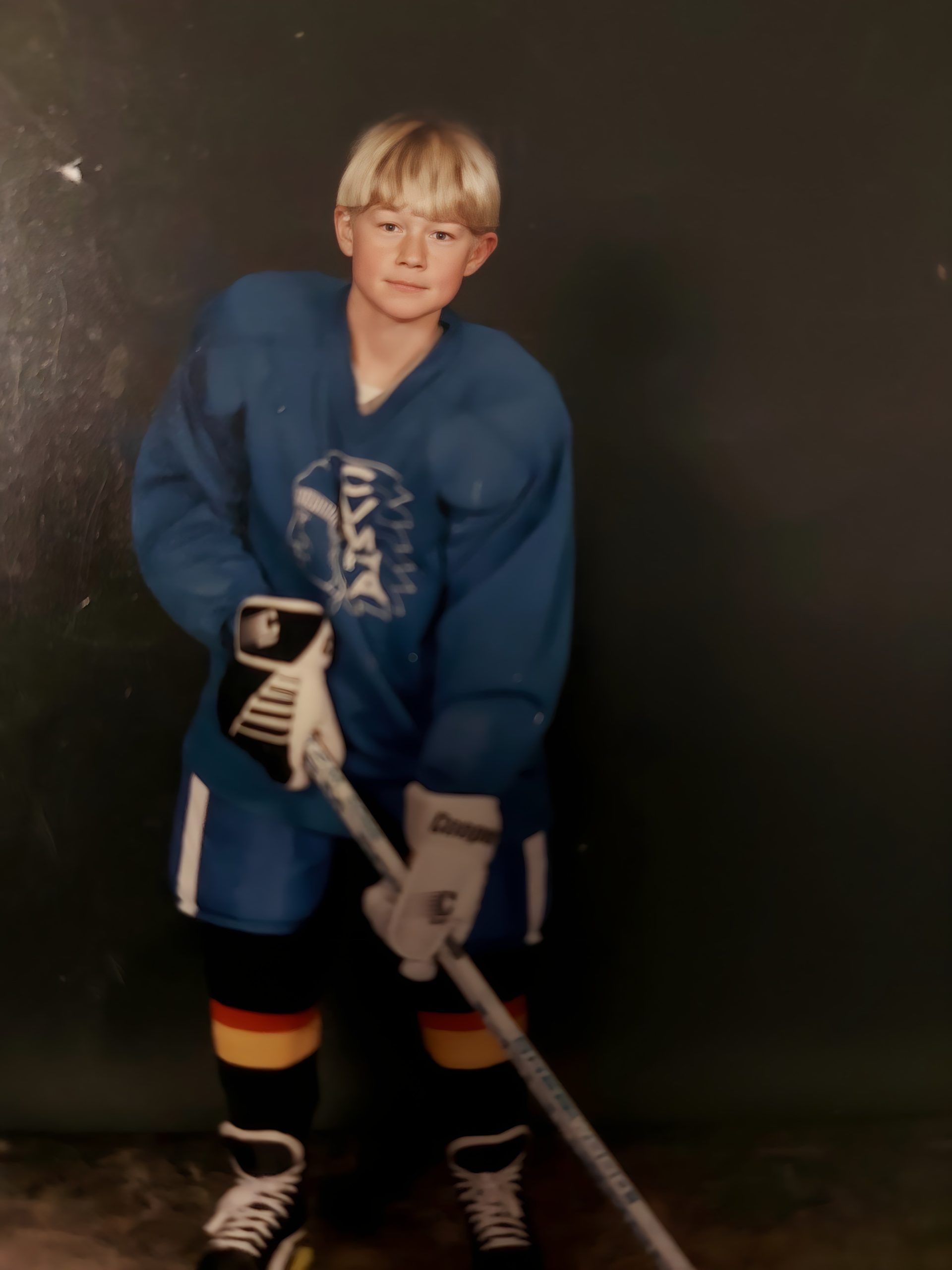 Tyler was one of the victims found at the site of the Whiskey Creek incident in Nov. 2020. In this photo, he's pictured as a child in his hockey uniform. 