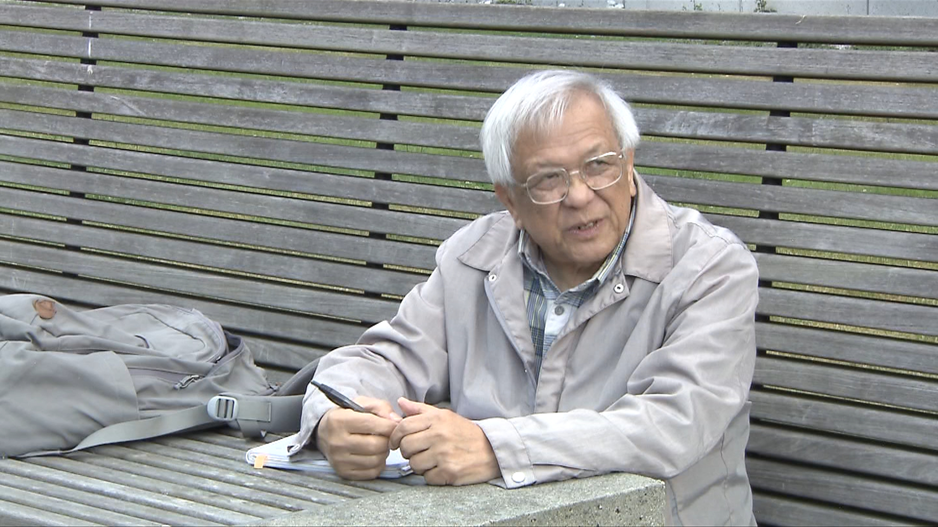 Yee Siong Pang sitting at a table