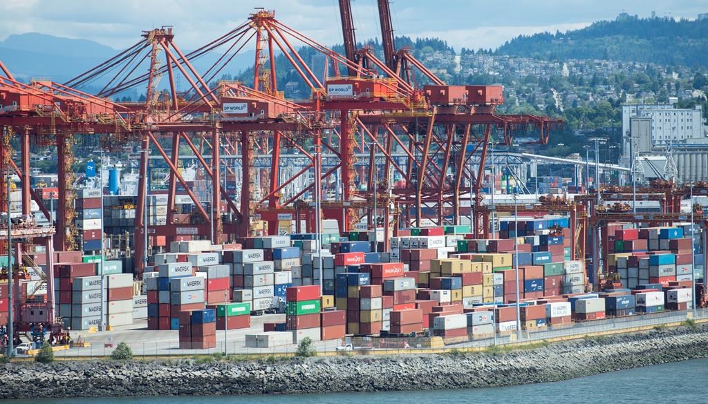 The container yard is pictured at the Port of Vancouver, Tuesday, June 18, 2019