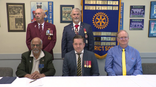 A group of veterans and counsellors who will be heading from White Rock to Ukraine.