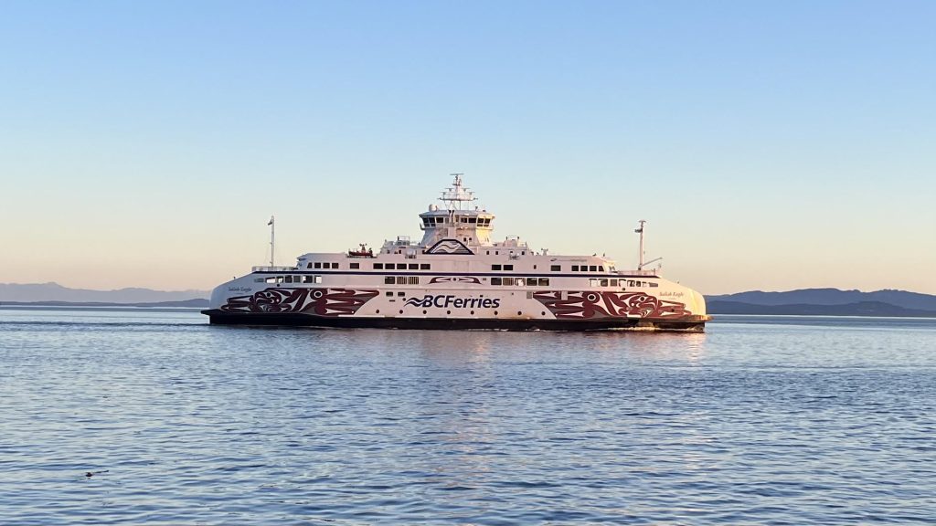a bc ferries ferry in the water