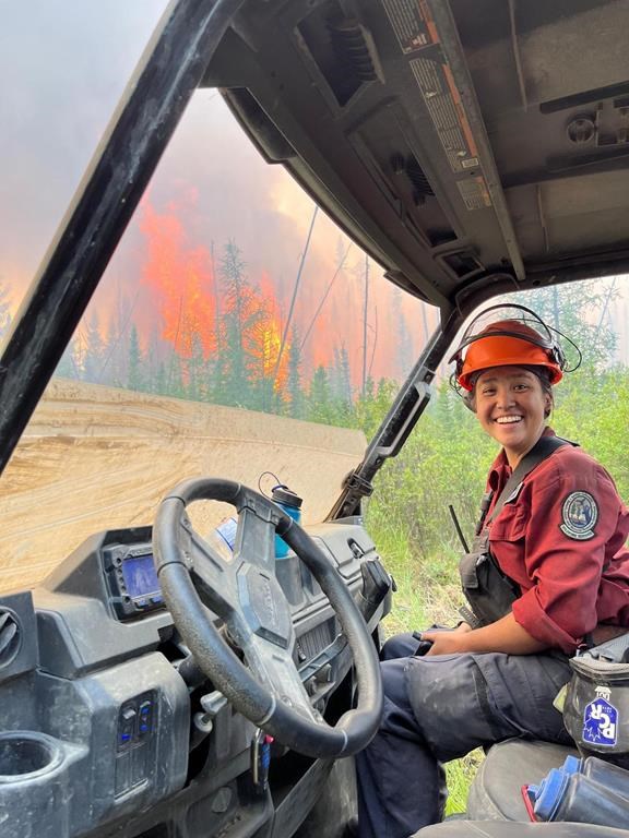 BC Wildfire service firefighter Devyn Gale is seen in an undated handout photo. Gale is being remembered for her hard work, reliability and positivity by family, friends and members of the BC Wildfire Service. THE CANADIAN PRESS/HO-BC Wildfire Service, *MANDATORY CREDIT*