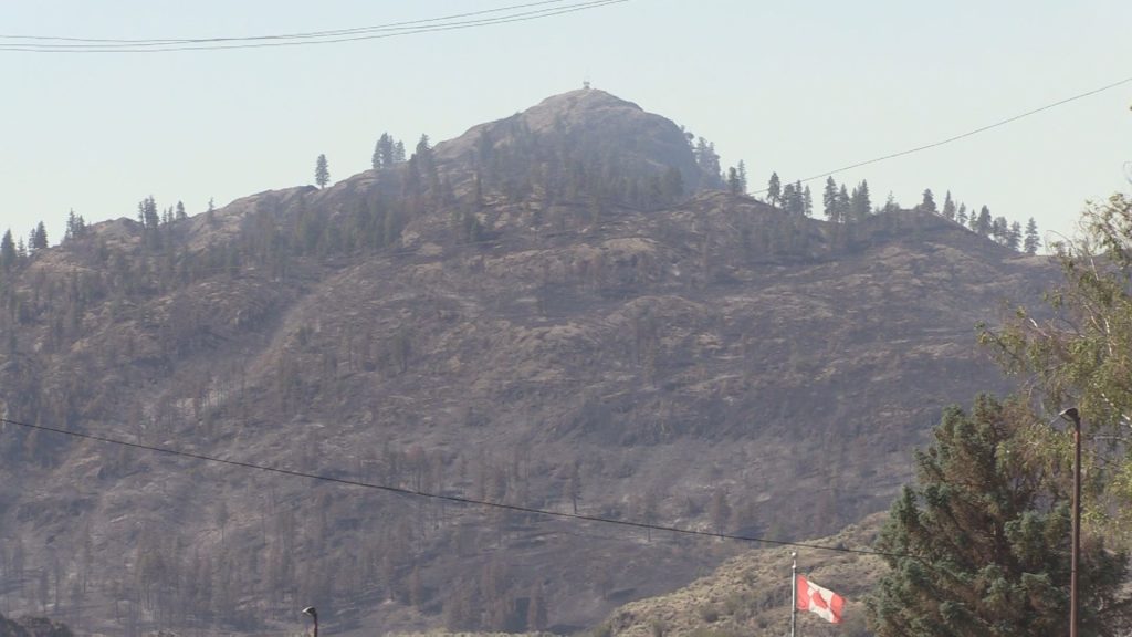 The western hills above Osoyoos are seen on August 1st