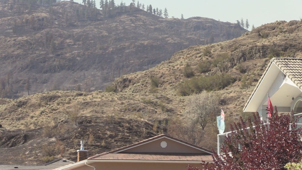 The western hills above Osoyoos are seen on August 1st