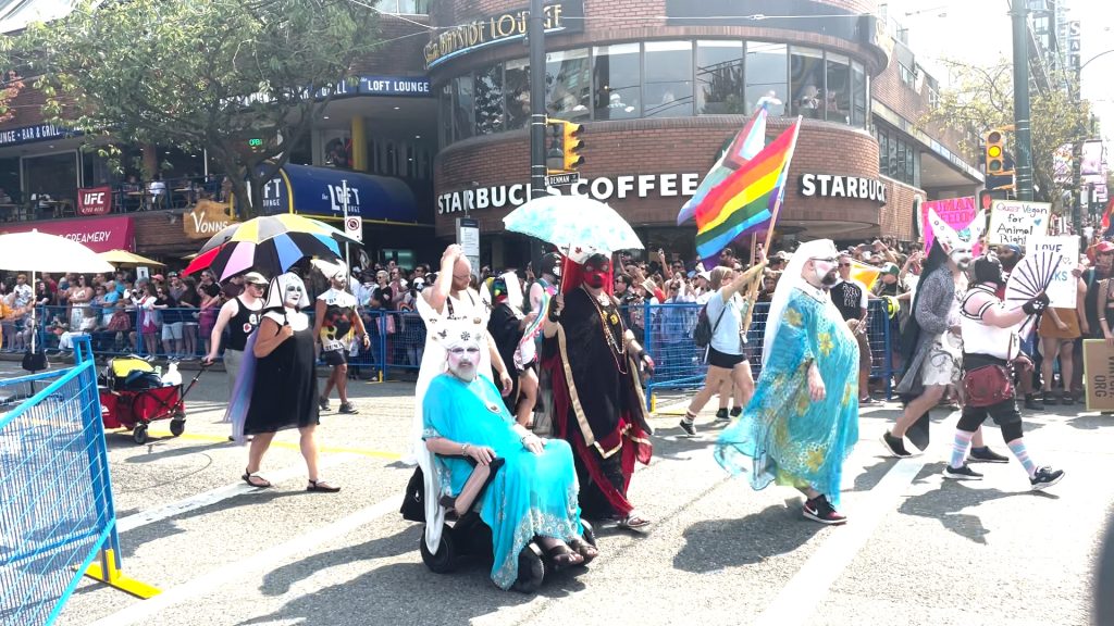 Festivities during the Vancouver Pride Parade