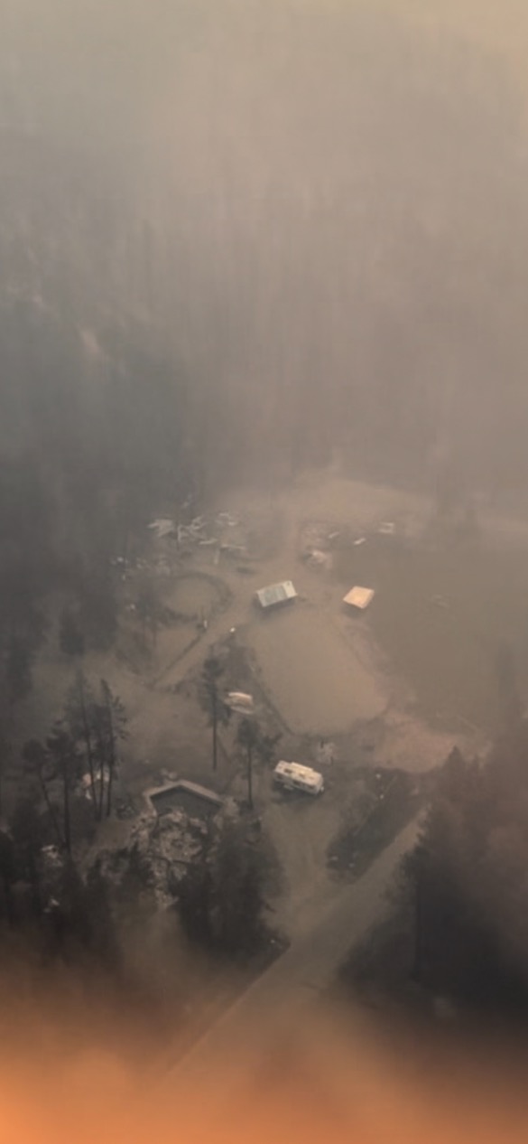 The damage to Crystal and Jeff Findlay's West Kelowna home and business after the McDougall Creek wildfire tore through it.