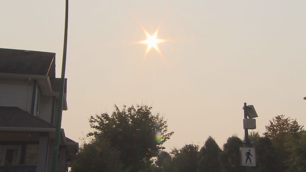 Smoke over Metro Vancouver from Washington wildfires