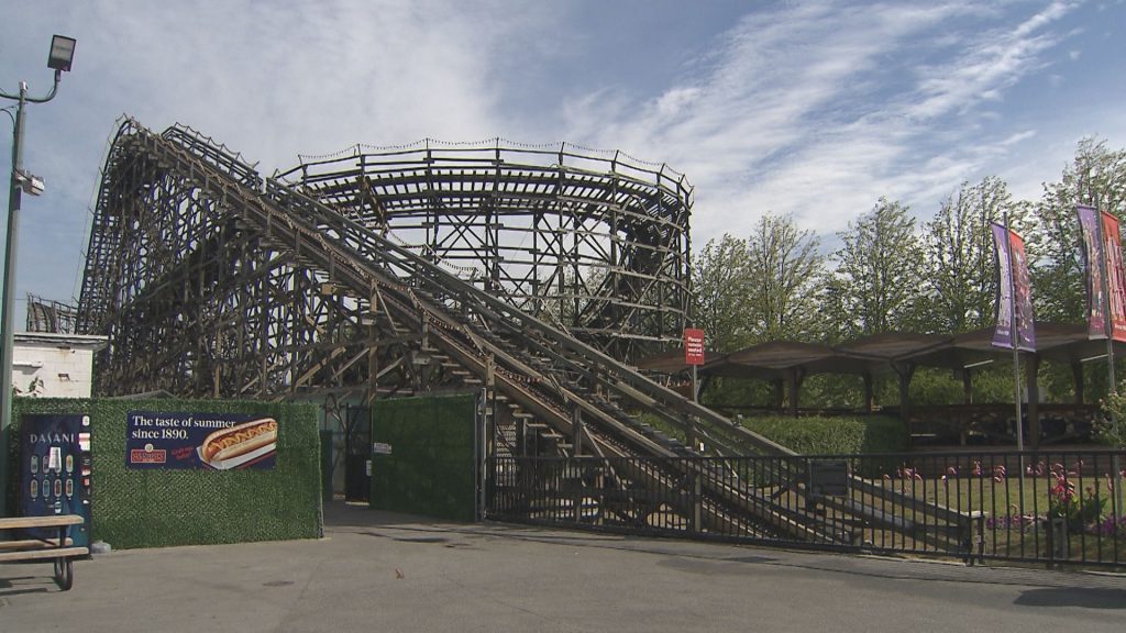 Playland's Wooden Coaster stopped briefly