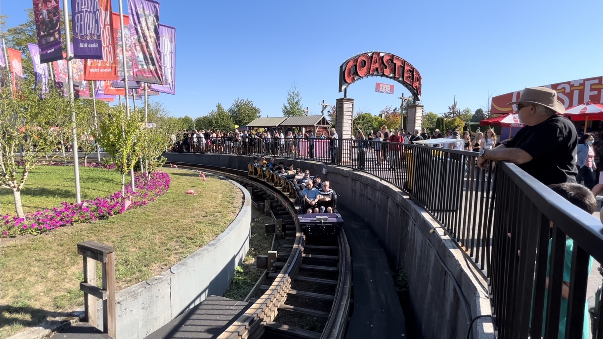 The Wooden Roller Coaster in Playland