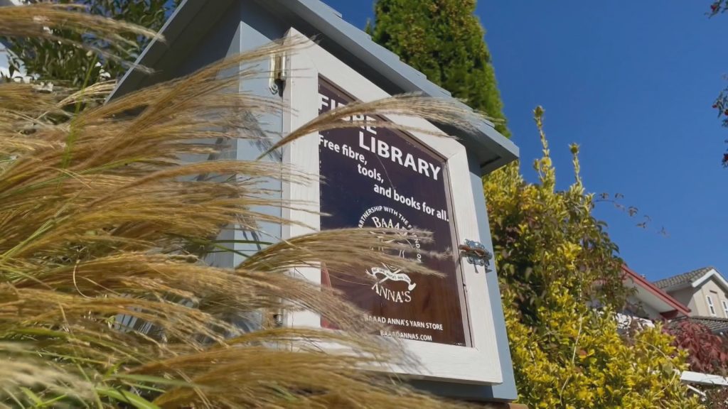 A free fibre library is seen in Vancouver.