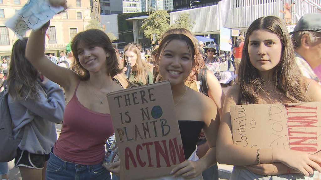 A climate rally took place in Vancouver on Friday September 15, 2023