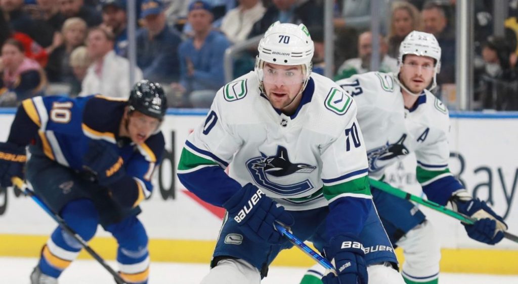 Vancouver Canucks forward Tanner Pearson.