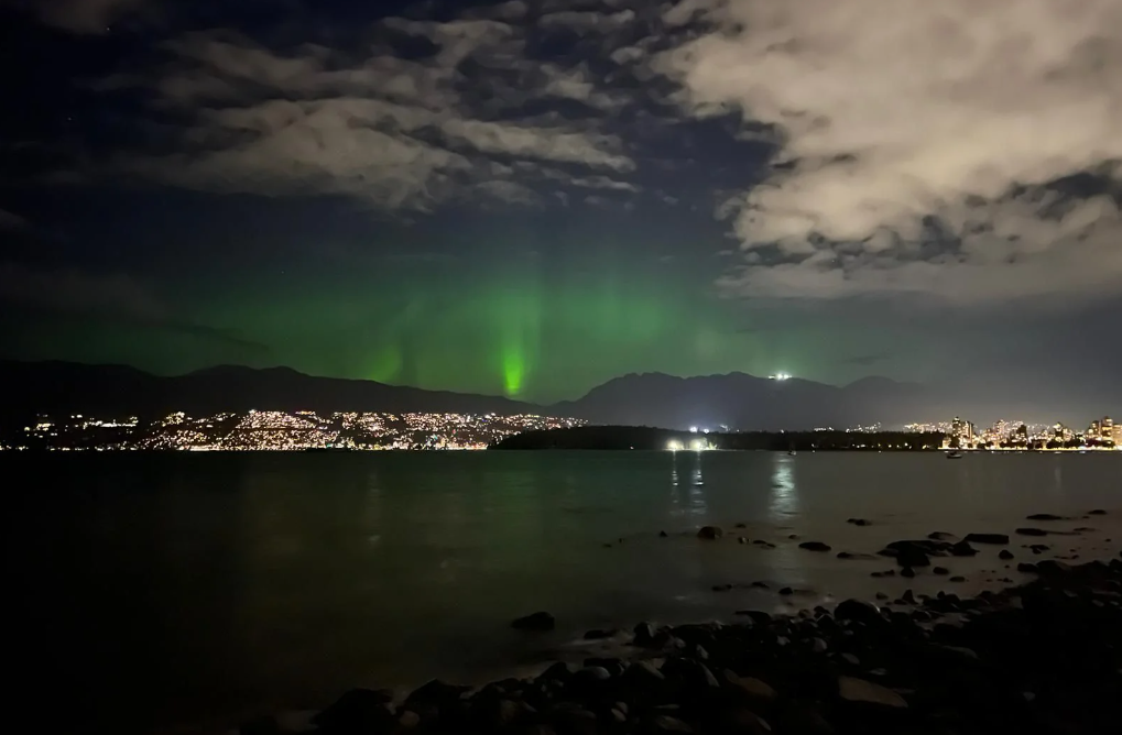 This might be your chance to see the Northern Lights over Vancouver