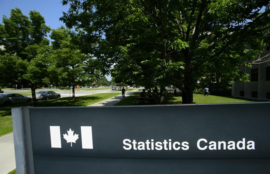 A Statistics Canada sign is shown in Ottawa on Wednesday, July 3, 2019. THE CANADIAN PRESS/Sean Kilpatrick