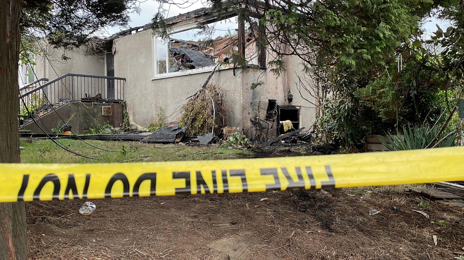 Vancouver house catches fire after car crash CityNews Vancouver