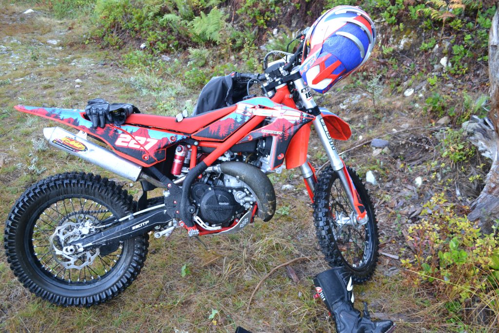 58-year-old Henry Doyle of Vancouver's dirt bike.