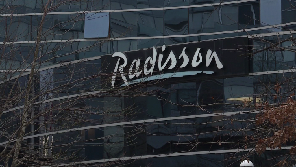 The Radisson Blu in Vancouver.