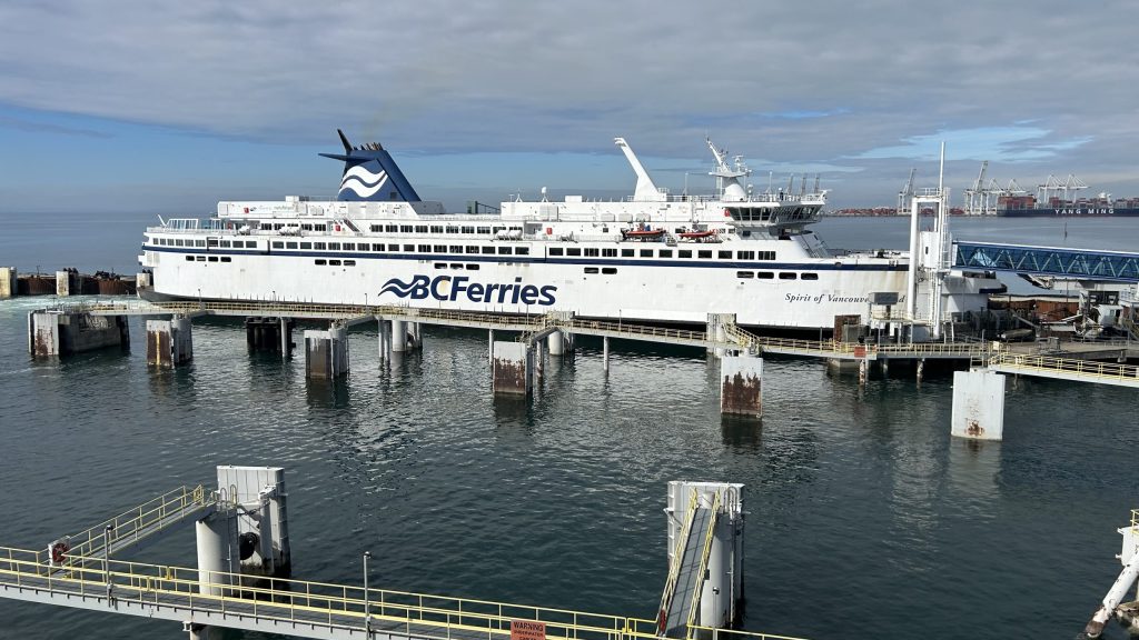 The Spirit of Vancouver Island sits at dock in Tsawwassen. (Chad Harris, CityNews Image)