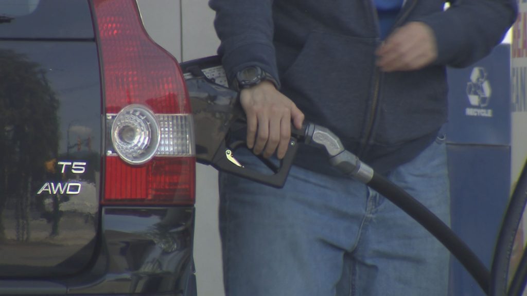 A driver in Vancouver fills their car up at a local gas station on Thursday July 27th, 2023