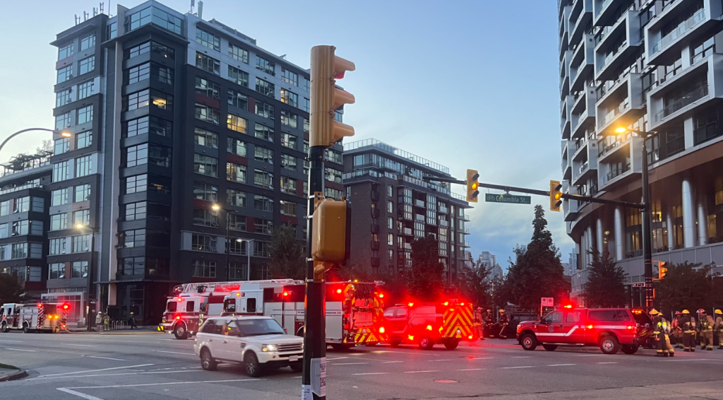 Vancouver Fire Rescue Services (VFRS) says they were called out to the building near the area of West 2nd and Columbia shortly after 6 p.m. Sunday where they found a small apartment fire contained to a single unit.