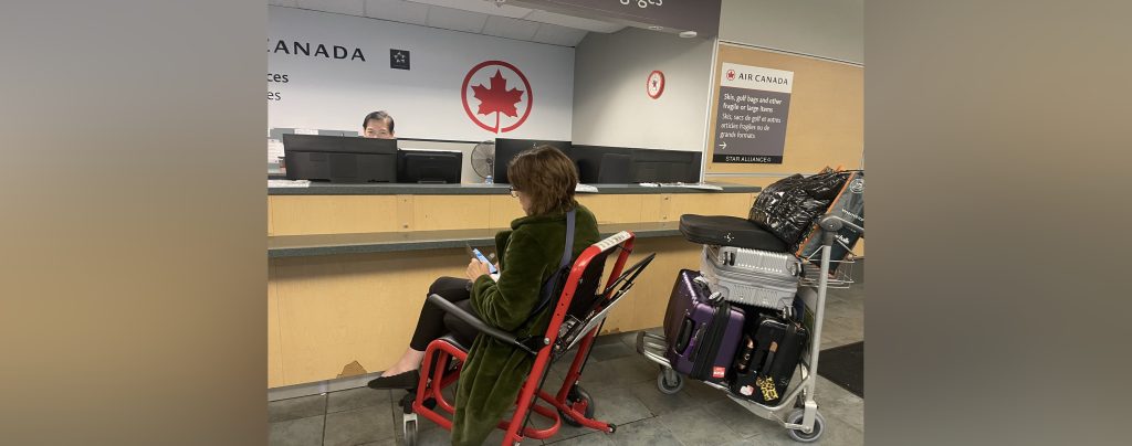 Stephanie Cadieux, Canada's chief accessibility officer, has taken to social media to call out an airline for leaving her wheelchair behind after she boarded a flight in Toronto.