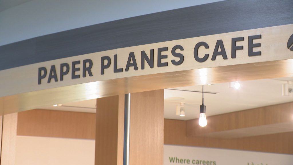 The Paper Planes Cafe at Vancouver International Airport