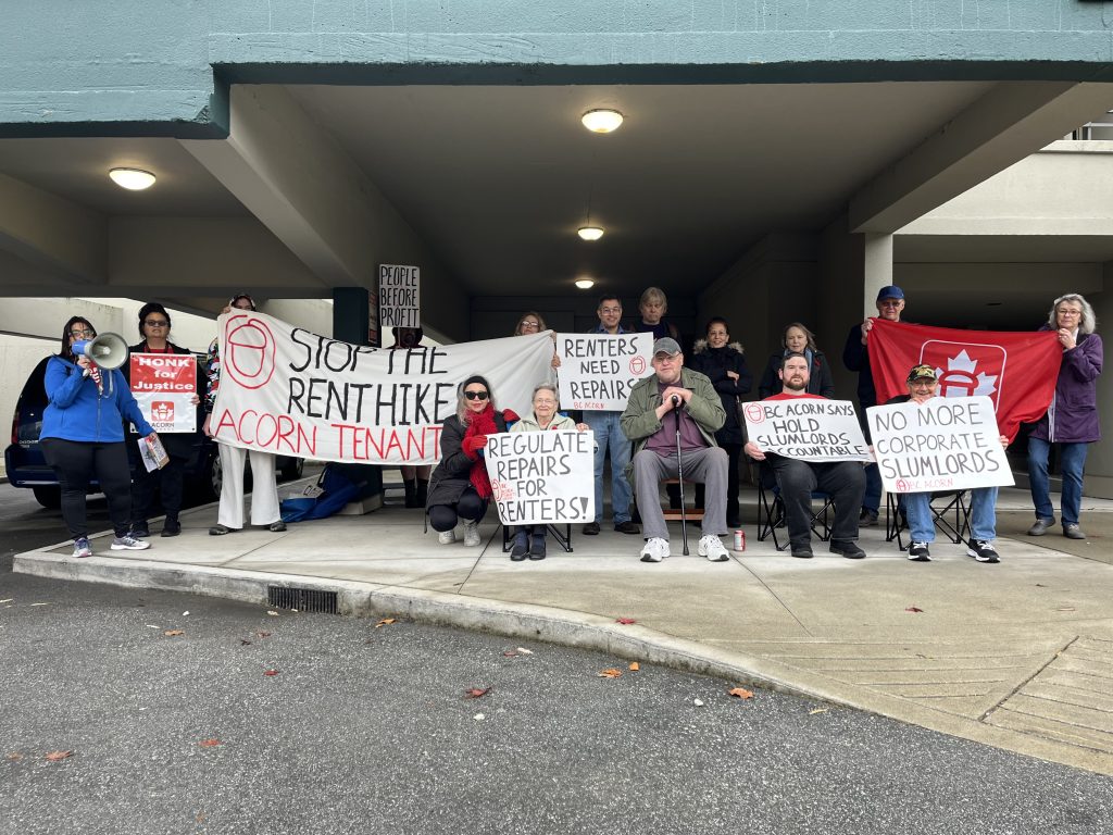 Tenants of Skyline Towers in New Westminster are calling on their landlord to drop an appeal of a residential tenancy branch ruling. (CityNews image)