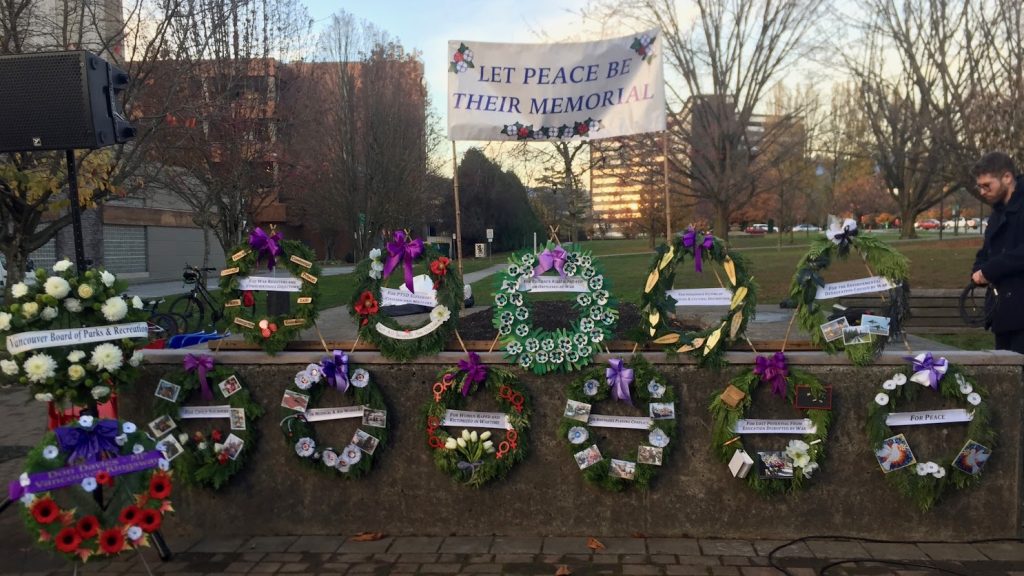 'Let Peace Be their Memorial' ceremony reminds us there are wars still raging today