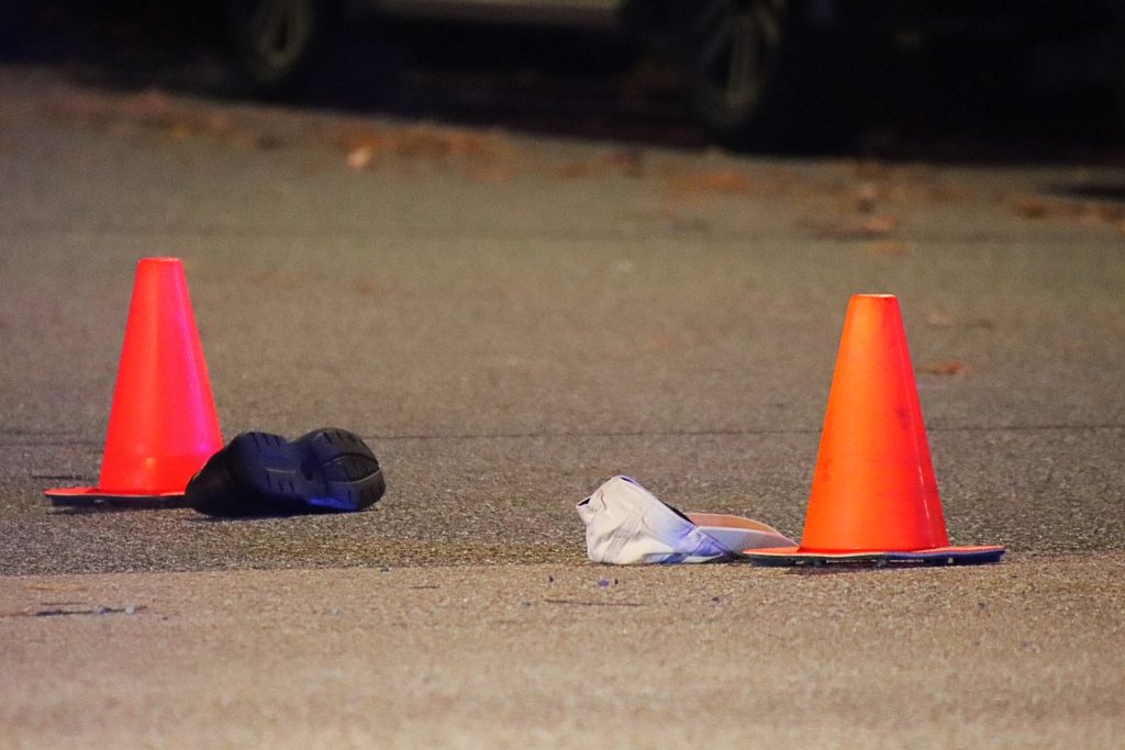 A fatal hit-and-run in SUrrey Wednesday night killed an 81-year-old man in the city's Strawberry Hills neighbourhood. (Credit: Shane MacKichan)