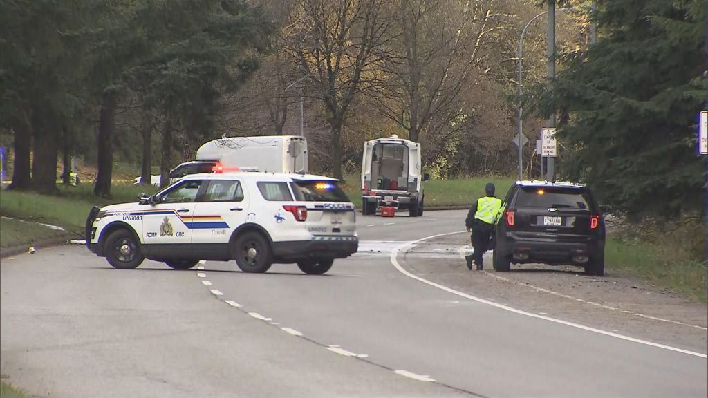 University RCMP Corp. Ian Sim tells CityNews the single-vehicle collision happened around 3:30 a.m. Three young people in their 20s were in the vehicle at the time of the crash. Only one was wearing a seatbelt.