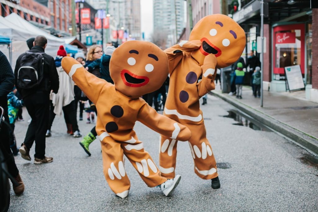The CandyTown festival returns to Yaletown for its 11th year, featuring a variety of holiday vendors, ice sculptures, and roaming characters such as gingerbread men.