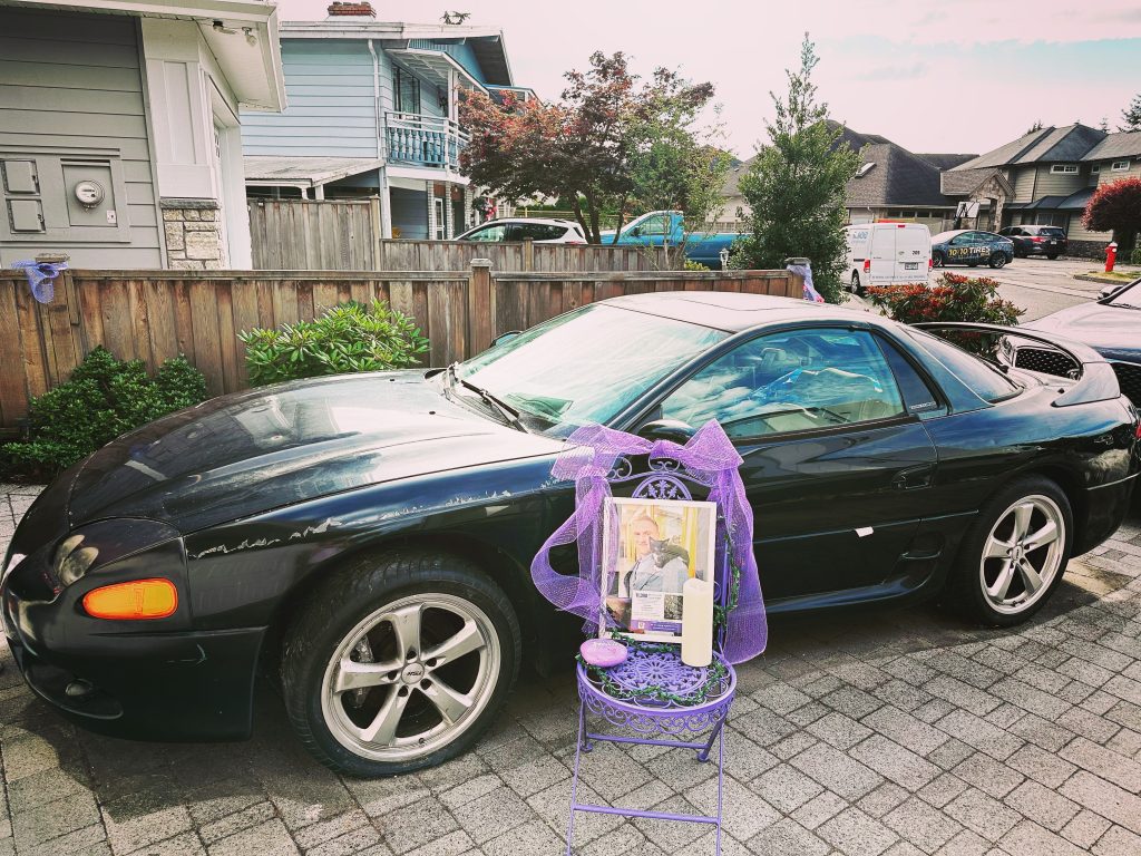 Curtis Tablotney's dream car is being used by his brother, Trevor, to distribute Naloxone and drug testing kits through the community, in Curtis' honour.