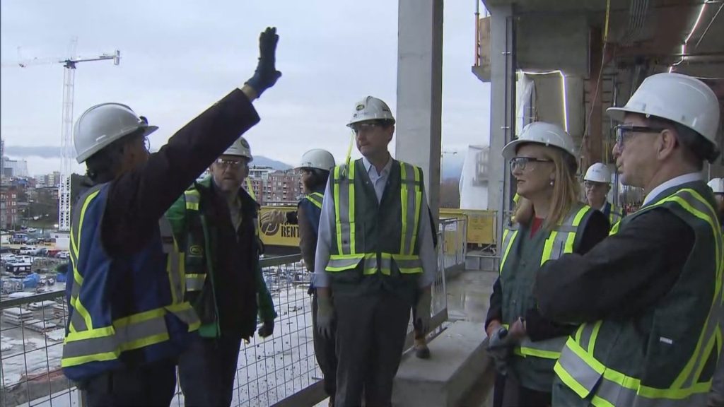 Various officials toured the new St. Paul's Hospital in Vancouver